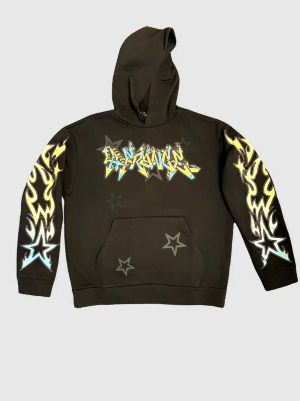 Puma LaMelo LaFrance Reflections Stars Graphic Hoodie Black Size Medium